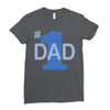 1 dad (2) Ladies Fitted T-Shirt
