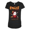 enlist Maternity Scoop Neck T-shirt