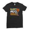 happy hallowine Ladies Fitted T-Shirt