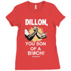 predator movie dillon licensed adult Ladies Fitted T-Shirt