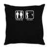 fishing   problem solved mens funny Throw Pillow