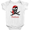 personalized pirate Baby Onesie