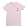 breast cancer ribbon survivor pocket Ladies Fitted T-Shirt