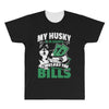 my husky is in charge! All Over Men's T-shirt