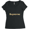 gold premium Women's Triblend Scoop T-shirt