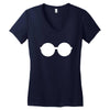 glasses Women's V-Neck T-Shirt
