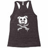 pig bacon cross bones pirate Racerback Tank