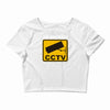 as seen on cctv chav rude,funny,cool,modern,fun Crop Top