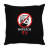 Impeach 45 Stop Trump Throw Pillow
