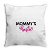 mommy's bestie Throw Pillow