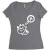 cow says mu Women's Triblend Scoop T-shirt