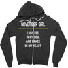 November Girl Zipper Hoodie