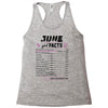 June Girl Facts Cancer Racerback Tank