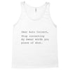 auto correct shut Tank Top