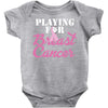 playing for breast cancer Baby Bodysuit