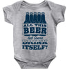 all this beer Baby Onesie