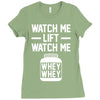 watch me lift watch me Ladies Fitted T-Shirt