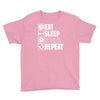 eat sleep spurs Youth Tee