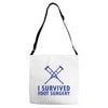 I Survived Foot Surgery Adjustable Strap Totes
