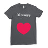 We're Hungry with Heart Ladies Fitted T-Shirt