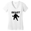 beast muscle guy workout Women's V-Neck T-Shirt