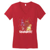 five nights at freddy's celebrate! Women's V-Neck T-Shirt