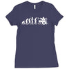 evolution of a drummer Ladies Fitted T-Shirt