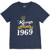 kings are born in 1969 V-Neck Tee