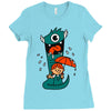 monster pet Ladies Fitted T-Shirt