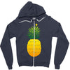 pineapple christmas tree Zipper Hoodie