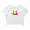 praise the screaming sun Crop Top