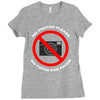 no photos please Ladies Fitted T-Shirt