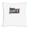 blessed aunitie with flower Throw Pillow
