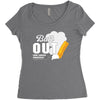 Butt Out Lung Cancer Awareness Women's Triblend Scoop T-shirt