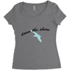 down the shore hooded Women's Triblend Scoop T-shirt