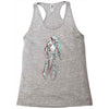 ride in 3d Racerback Tank