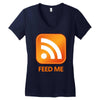 rss feed me Women's V-Neck T-Shirt