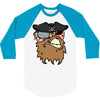 pirates face 3/4 Sleeve Shirt