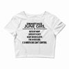 Smartass June Girl Crop Top