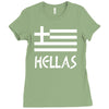 greece hellas greek flag Ladies Fitted T-Shirt