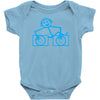 dj club,dance,rave,music,house,cool,funny,retro Baby Onesie