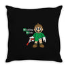 breaking bricks Throw Pillow