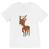 christmas deer V-Neck Tee