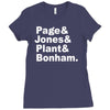 page jones plant bonham Ladies Fitted T-Shirt