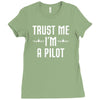 trust me i'm a pilot aviation Ladies Fitted T-Shirt