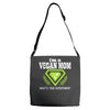 vegan mom's are superheroes! Adjustable Strap Totes