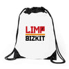 limp bizkit black logo Drawstring Bags