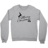 merry christmas flower Crewneck Sweatshirt