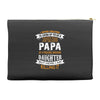 Super Cool Papa Of A Freaking Awesome Daughter Accessory Pouches