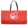 the cat in the box Weekender Totes